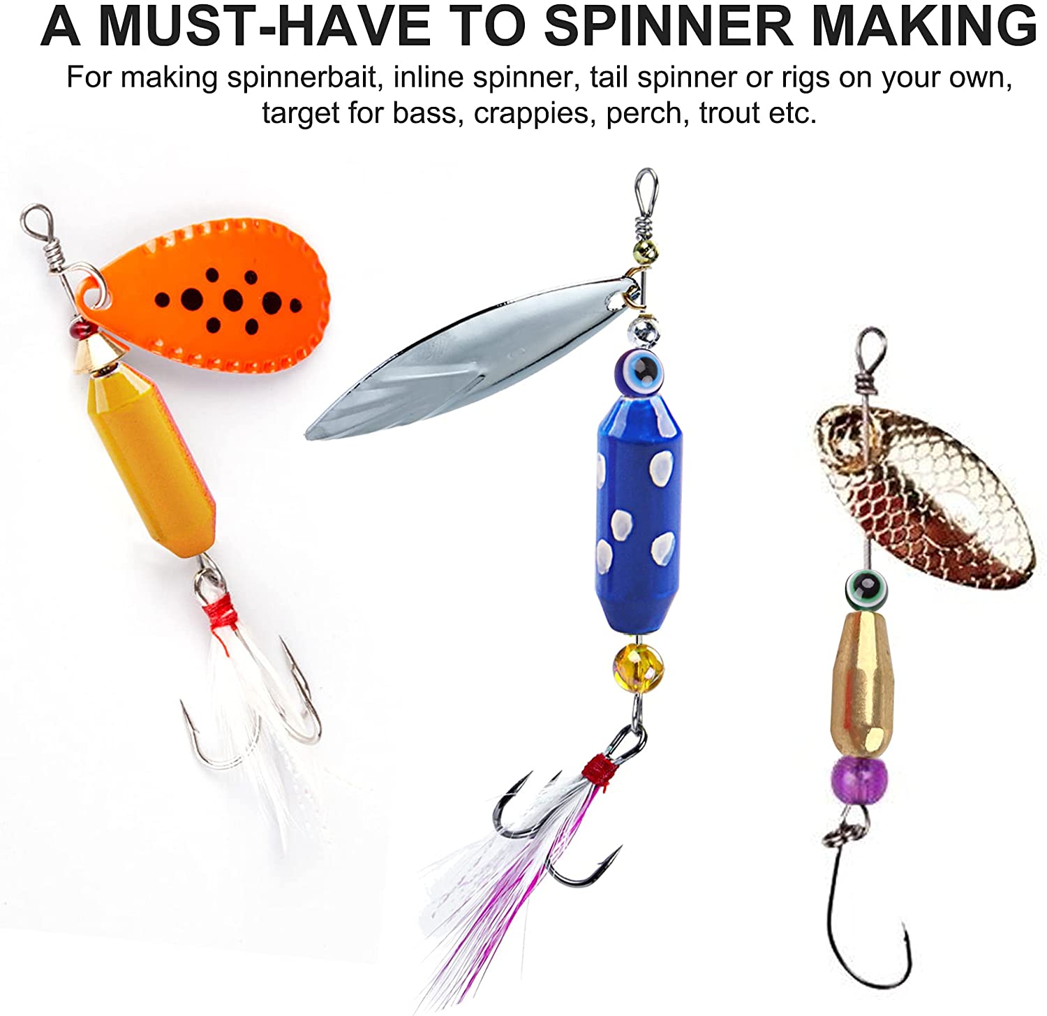 10 sztuk połowów mosiądzu Spin – Fishing Lure Accessories recenzja i cena